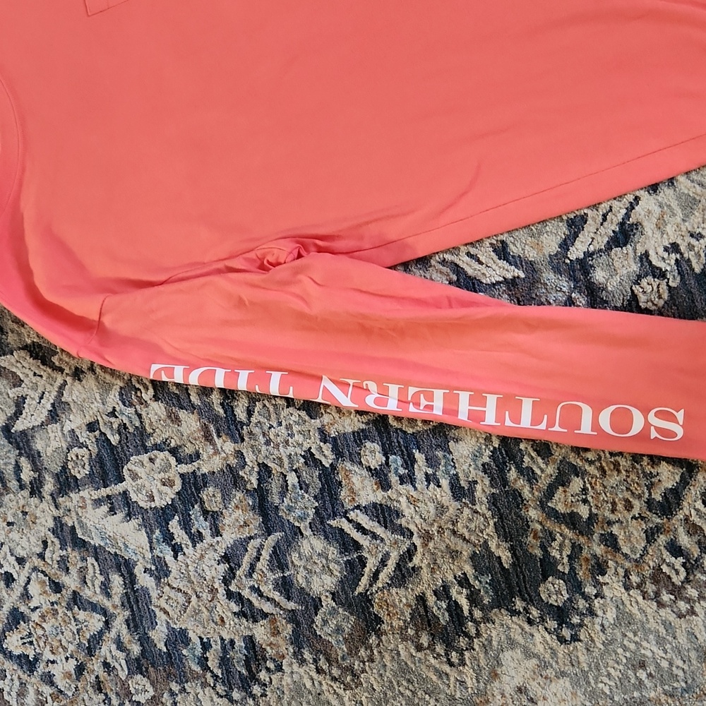 Southern Tide  Coral Long Sleeve Grafic Shirt - Picture 3 of 8